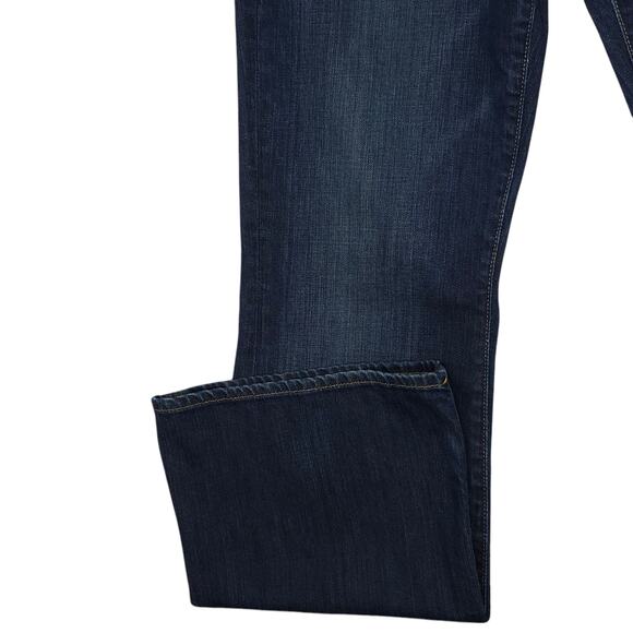 New York Company Jeans Womens 10 Petite Blue Flare Raider Mid Rise Medium Wash - Picture 5 of 13